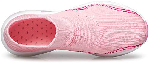 Image of DOUSSPRT Womens Walking Shoes Slip on Sock Sneakers Lady Girls Nurse Mesh Air Cushion Platform Loafers Fashion Casual