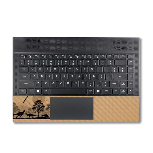 Image of MightySkins Carbon Fiber Skin Compatible with Alienware X14 R2 (2023) Full Wrap Kit - Mass Extinction | Protective, Durable Textured Carbon Fiber Finish | Easy to Apply | Made in The USA
