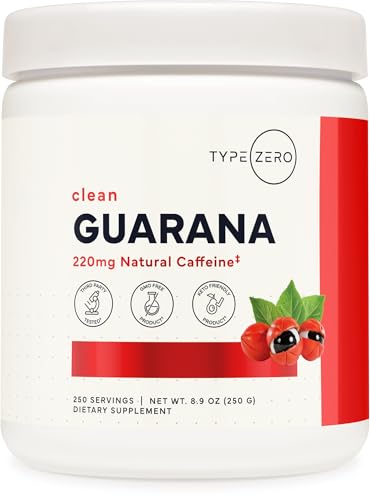 Type Zero Clean Guarana Powder Drink Mix (250 Servings, Unflavored)