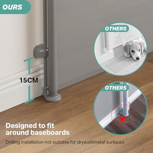 Cumbor55wideretractablebabygatesfordoorwaysmomschoiceawardmeshdoggateforthehouseonehandopeningchildtoddlergatesforstairspetpuppyfenceindooroutdoorgray Urban Country Home Decor Cumbor 55 wide retractable baby gates for doorways moms choice award mesh dog gate for the house one hand opening child toddler gates for stairs pet puppy fence indoor outdoor gray urban country home decor