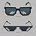 Gafas de Sol Thug Life,3 Pack Gafas Pixeladas Gafas de Mosaico Gafas...
