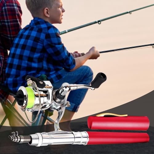 Caña de pescar de bolsillo telescópica mini para agua dulce 3