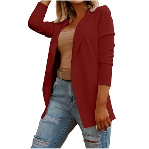 Ladies Blazers and Jackets Open Front Fall Season Coats Dressy Casual Work Office Suit Outerwear Early Spring Outifts2