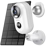 Picture of ZUMIMALL Solar Security Cameras Wireless Outdoor, 2K Outdoor Camera Wireless with Magnetic Mount, Color Night Vision, Spotlight & Siren, AI Detection, IP66, Free Loop Recording, 2.4G WiFi Only