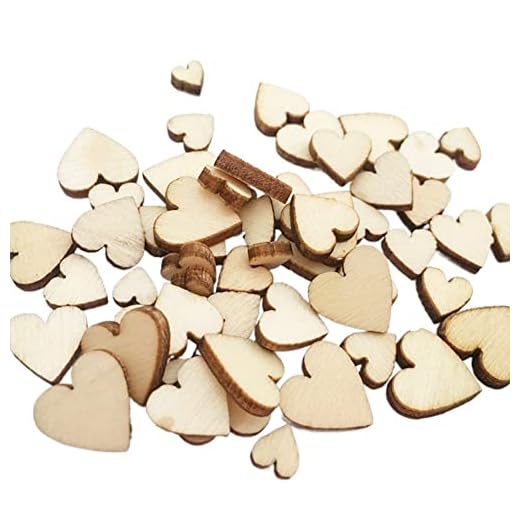 Love Hearts Shaped Wood Slices,Wooden Heart Confetti, Unfinished Wood Different Sizes Rustic Wooden Pattern DIY Crafts for Wedding Party Ornaments (Mixed Size,300 Pcs)