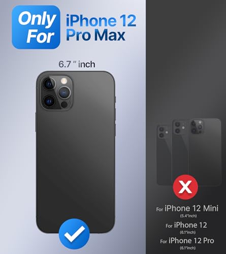 Image of SHIELDS UP for iPhone 12 Pro Max Back Cover with Stand, Phone Case Clear with Double Ring Holder [Adjustable & Foldable] Shockproof Protective Cover for iPhone 12 Pro Max 6.7 inch - Clear