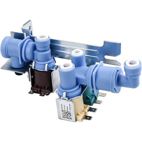 242252702 240531101 Water Inlet Valve Compatible with Frigidaire Kenmore Electrolux Crosley etc Refrigerator Replace 2692163 AP5671757 PS7784018 241734301 K-76150 WV2702 etc 1 Year warranty