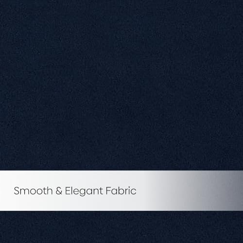 Image of haus & kinder Blackout Curtains 7 feet Long, Door Curtains 7 Feet Set of 2, Blackout Curtain,100% Room Darkening Door Curtain (Navy, 114x213 CM)