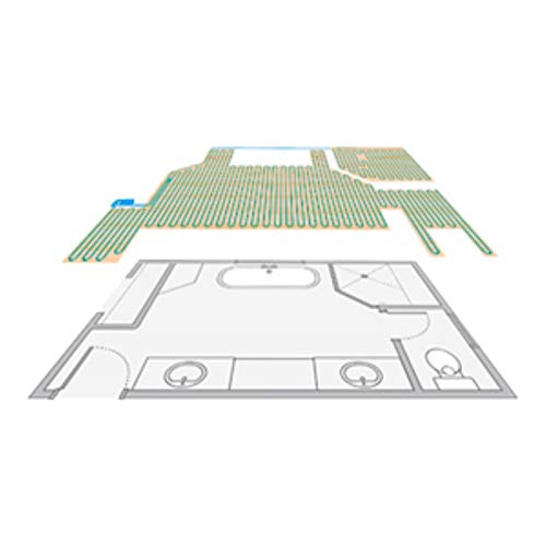SunTouch TapeMat Electric Under Floor Heating Mat with 1/8" Thick Cable, Open-Weave Orange Mesh, 45 Sq Ft (22.5' x 2'), 120V, Commercial and Residential, Installs Beneath Tile, Stone, Laminate by SunTouch - Image 7