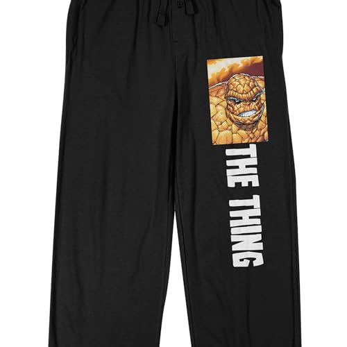 Marvel Universe Fantastic Four The Thing Men's Black Sleep Pants2