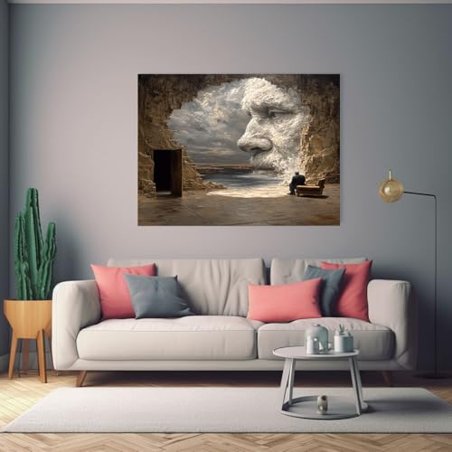 Tableau mural surréaliste marron : la solution pour raviver vos murs blancs