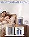Admettre Humidifiers for Bedroom Large Room Baby, 4L Ultrasonic Cool Mist Humidifier, 304 Stainless Steel humidifiers, Auto Humidity Control, Humidity Display, Night Light, Quiet,Timer,Aromatherapy