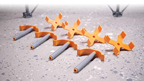 Bora Centipede 4X8 15-Strut Work Stand And Portable Table | Xl Sawhorse Support With Folding, Collapsible Steel Legs, Ck15S, Orange #TOP6