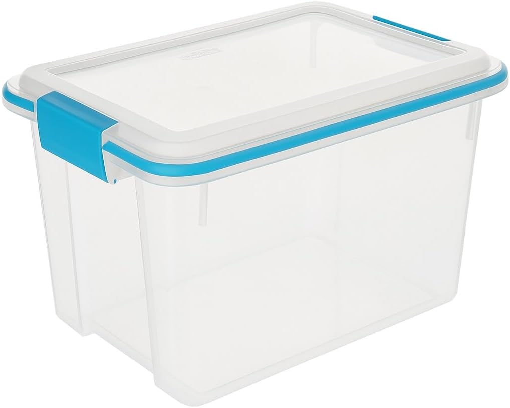 How to Create Budget-Friendly Garage Storage Solutions for First-Time Homeowners 93 20 Quart Clear Storage Bin