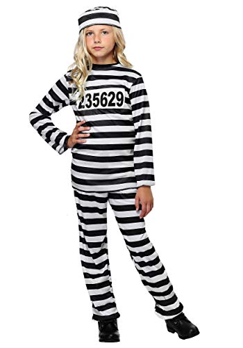 Disfraz completo de prisionera para niña miniatura 1