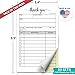 321Done 2-Pack Thank You Receipt Book, 3.4x5.5 Handheld 2-Part Carbonless, Made in USA, Carbon Duplicate Copy Sales Order Form, Invoice Pad, Cute Convenient for Small Business (50 Sets) White/Yellow