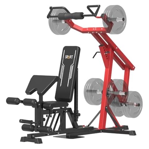 SPART Leverage Gym Machine, Multifunction Strength Training Workout Station, Plate Loaded Lever Gym with Multi Bench Press for Chest, Shoulder, Back, Core, Leg, Full Body Workout Machine for Home Gym Cover
