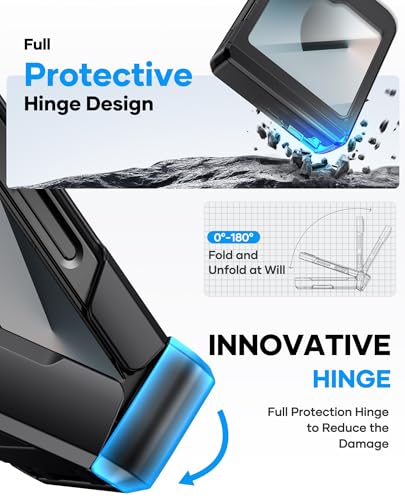 Image of ASAFCASE for Samsung Galaxy Z Flip 6 and Z Flip 7 FE Wallet Case, Black