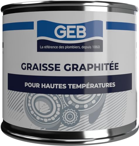 GEB Graisse graphitée pour serrure, lubrification sèche et étanchéité de systèmes soumis à haute températures ou très fortes charge - Pot 350g