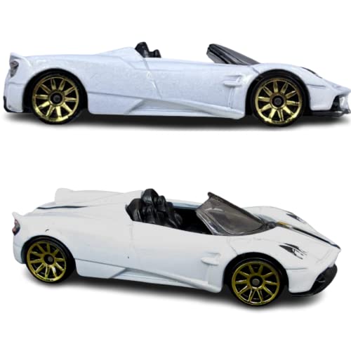 Hot Wheels - Pagani Huayra Roadster - '17 - White - Hw Roadsters 2/10 - Mint/Nrmint Ships Bubble Wrapped In A Box #TOP1
