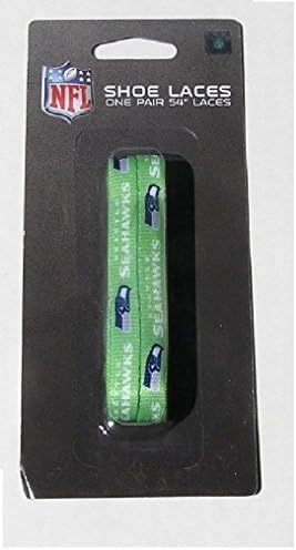 NFL Seattle Seahawks Shoe Laces, Team Color, 54"