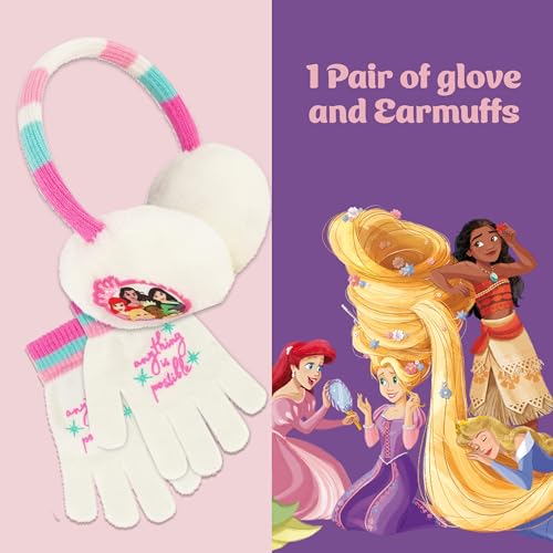 Orejeras de Princesas Disney con boina pack de 3 ideal para regalar a niñas 4