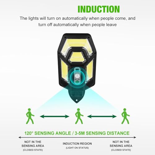 Lampes solaires d'extérieur 3 modes avec éclairage paysager télécommandé