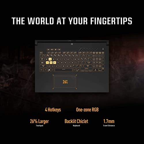 Image of ASUS TUF Gaming F17 (2022), 17.3 inch(43.94 cms) FHD 144Hz, Intel Core i7-12700H 12th Gen, RTX 3060 6GB Graphics, Gaming Laptop (16GB /1TB SSD /90WHr Battery /Win 11 /Office 2021 /Gray /2.6 Kg) FX707ZM-HX030WS