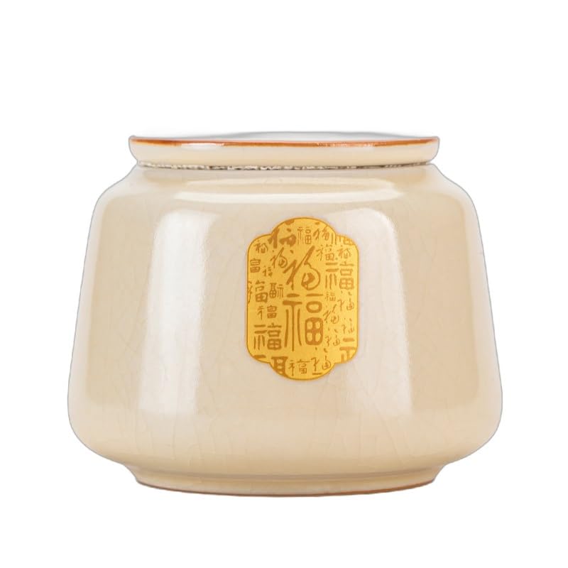 Lata de té, lata de té, lata de té for el hogar, cerámica no tejida, sellada, a prueba de humedad, lata de almacenamiento pequeña, accesorios for juegos de té, tarro de almacenamiento de té