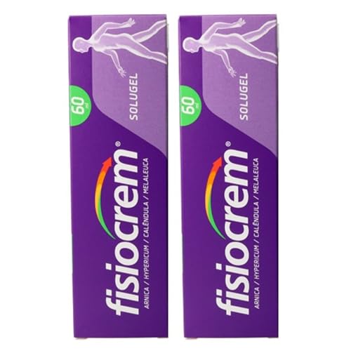 Fisiocrem | Solugel Creme | 120ml Pack 2x60ml | Creme musculare | Bem-estar graças ao seu efeito reconfortante