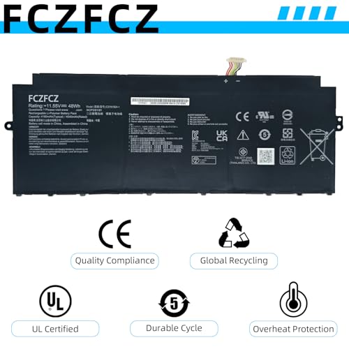 Image of C31N1824-1 Battery 48Wh 4160mAh Replacement for ASUS Chromebook C425 C425T C425TA Chromebook Flip C433 C433T C433TA Series 0B200-03550000 3ICP3 /91 /91 11.55V