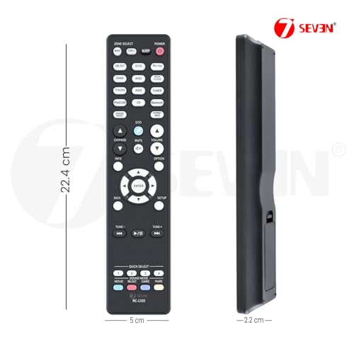 Image of 7SEVEN Compatible for Denon Home Theatre Amplifier Sound System Remote Control of RC-1192 and Replacement Remote for AVR-X3100W AVR-S910W Model