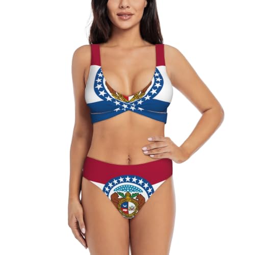 Bikini Missouri avec coussinets amovibles et triangle réglable pour femme