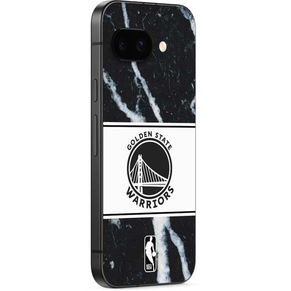 Skinit Decal Phone Skin Compatible with Google Pixel 9a - Officially Licensed NBA Golden State Warriors Marble Design
