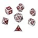 VGEBY1 Set di Dadi poliedrici da 7 Pezzi, Numeri Laterali Multipli Dadi Gioco da Tavolo in Metallo Gioco Divertente con Dadi