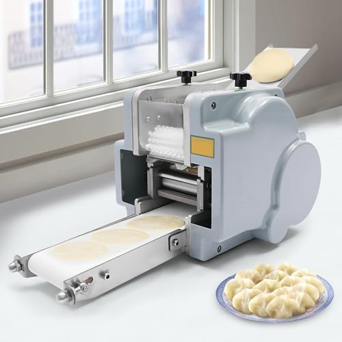 Commercial Dumpling Maker Machine,140 W Automatic Wonton Dough Processor,Edible PVC Multifunctional Dumpling Machine for Kitchen,Noodle Shops,60pcs/Min