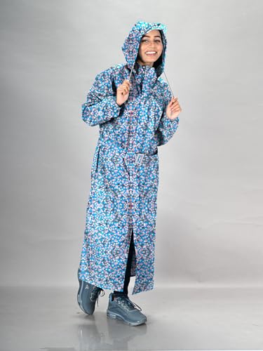 Image of LUX VENUS Printed Over coat Rainwear for Women