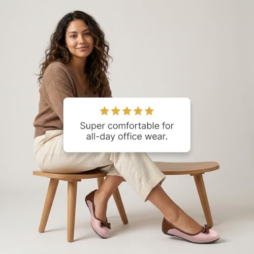 Image of Women's Bellies Bow Ballet Flats | Cushioned Ballerina Flats for Women | Belly Shoes in Pink, Beige & Green