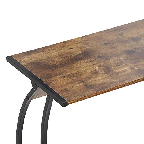 Super Deal L-Shaped Corner Desk Computer Gaming Desk - Modern Home Pc Table Office Writing Workstation, Bright Walnut #TOP5