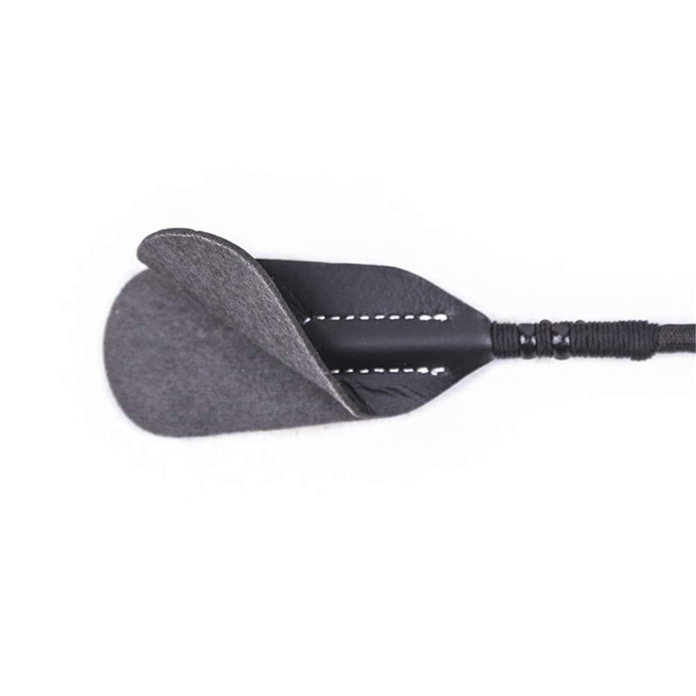 TGUS Látigos ecuestres para caballo, cuero sintético, ligero con mango antideslizante para entrenamiento de equitación cosplay (tamaño: 45 cm)