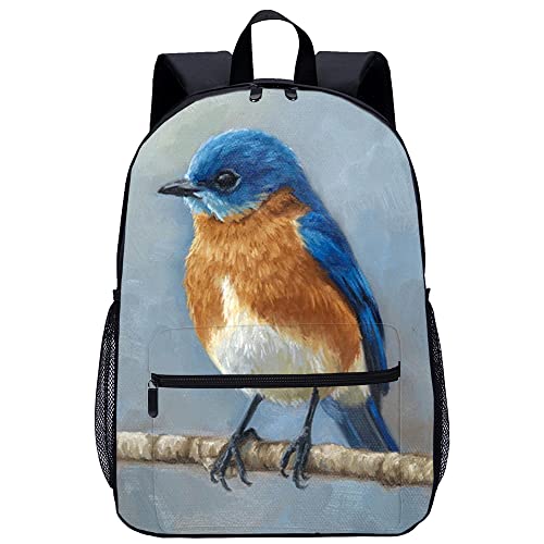 Sac à dos oiseau ado fini les affaires froissées en format 45x30cm