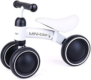 Baby Balance Bikes Bicycle for 1-2 Year Old Girl/Boy, Cycling Toy for Gifts Ride on Riding 1st First Birthday Mini Kids White