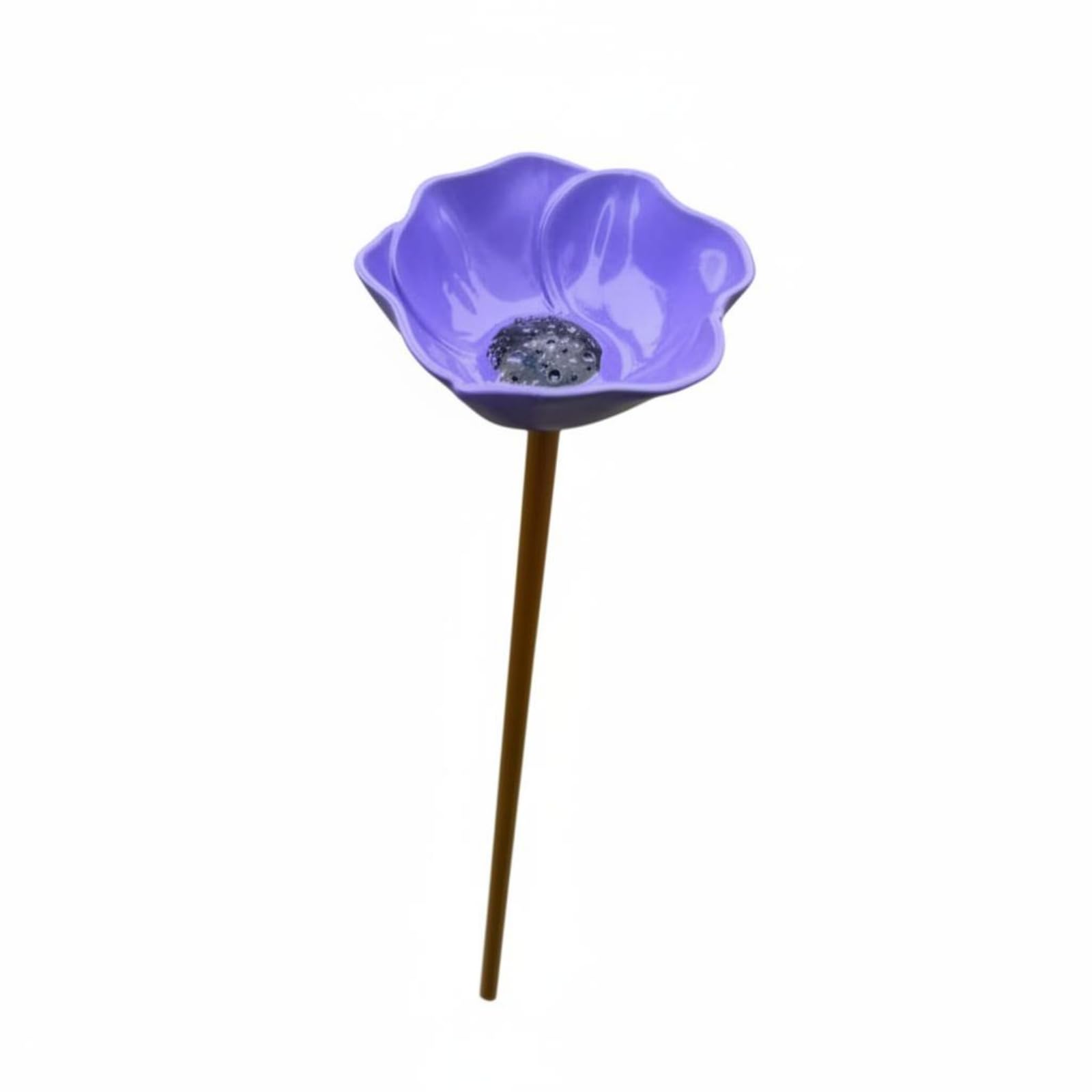 Handmade Metal Flower Garden Stake Detachable Rod Decorative Flower Garden Stake Creative Design Outdoor Decor, Purple-image-27