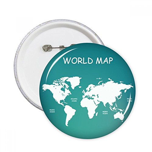 Pins carte du monde bouton décoration vêtement pour personnaliser son sac à dos de voyage