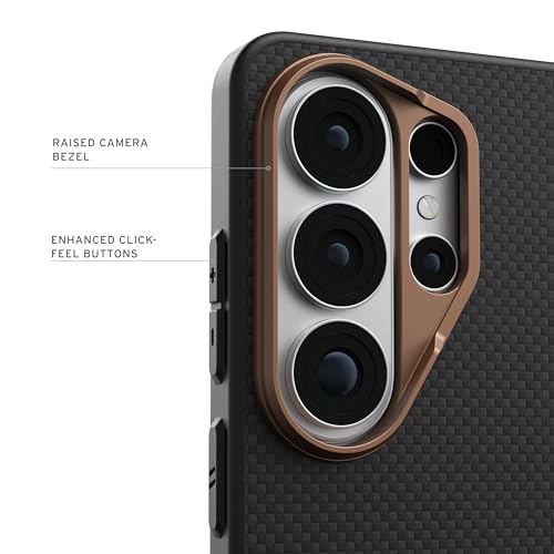 Image of Urban Armor Gear UAG Designed for Galaxy S26 Ultra 5G Case, Fibr Armr - Compatible with Magnetic Charging Rugged Military Drop Tested Anti-Slip Protective Cover - Black /Bronze