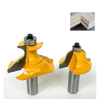 Wmart Roman Ogee & Pedestal Edging Router Bit - 2 Bits Set -1/2'' Shank ...