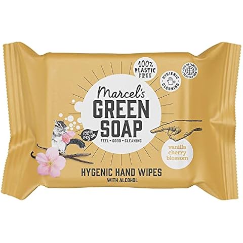 Lingettes Hygiéniques Vanille & Fleur de Cerisier - Marcel's Green Soap Cover