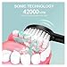 Electric Toothbrush Adults IPX7 Waterproof，Compatible with Dupont Brush Head(Pink)