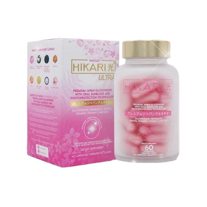 KAIRVI Hikari Ultra Premium Japanese Glutathione Supplement with Sunblock and Photoprotection, 60 Capsules: Buy Online at Best Price in UAE