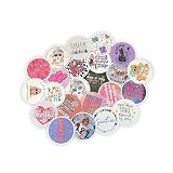Country Music Singer Girl Freshie Cardstock Cutouts Rounds | 24pk 2.5” Mixed Boujee Trendy Southern Western Era Bag Inserts Teens